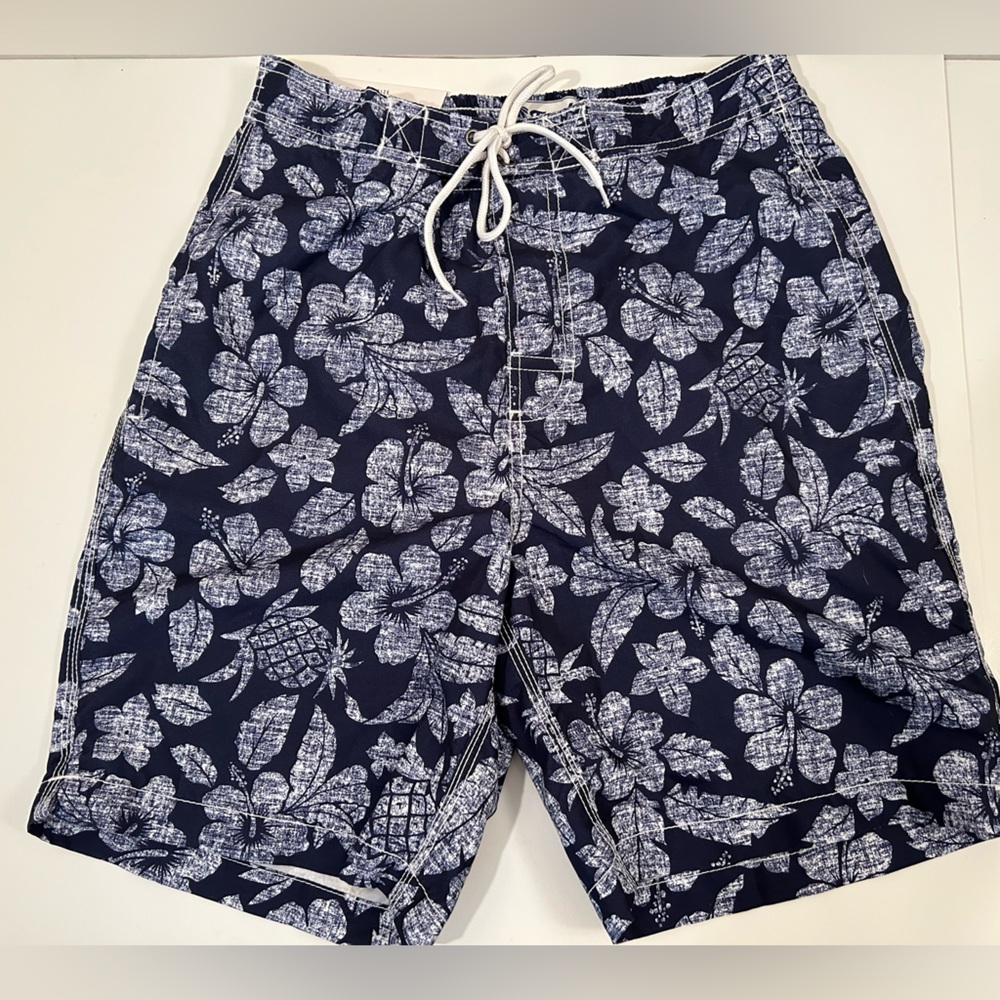 Trunks Surf & Swim Co Hibiscus and Pineapple Swimming Trunks Size Small